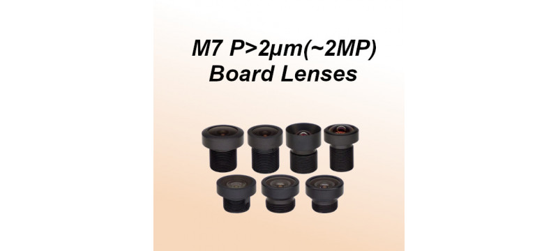 M7 ボードレンズ  Ø4.5mm(≤1/4"), 1.6µm(~2MP)センサー